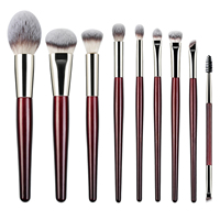 Lot de 30 pinceaux de maquillage à paillettes en gros |   Pinceaux pour fards à paupières et fond de teint de marque privée, collection d'outils cosmétiques professionnels
