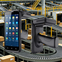 ماسح ضوئي للباركود بنظام أندرويد 12 مع تقنية RFID وجهاز PDA محمول باليد مع خاصية التعرف على الوجه وبصمة الإصبع