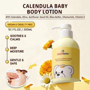 Private Label Natürliche Vegane Bio-Kinderhautpflege Vitamin Sheabutter Ringelblume Aufhellende Feuchtigkeitspflege für Empfindliche Babyhaut - Product Image 4