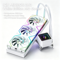 Enfriador de CPU SM-360W/B-F4, Ventilador PWM ARGB de 360 mm, Refrigeración Líquida por Agua AIO para Intel LGA 1700 1851 AMD AM5 AM4, PC para Juegos