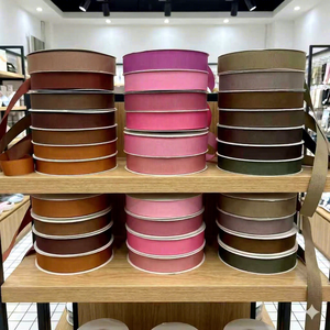 ริบบิ้นผ้าซาตินโกรเกรนโพลีเอสเตอร์ขนาด 1 นิ้ว สำหรับตกแต่งของขวัญในงานเทศกาลและงานแต่งงาน - Product Image 3