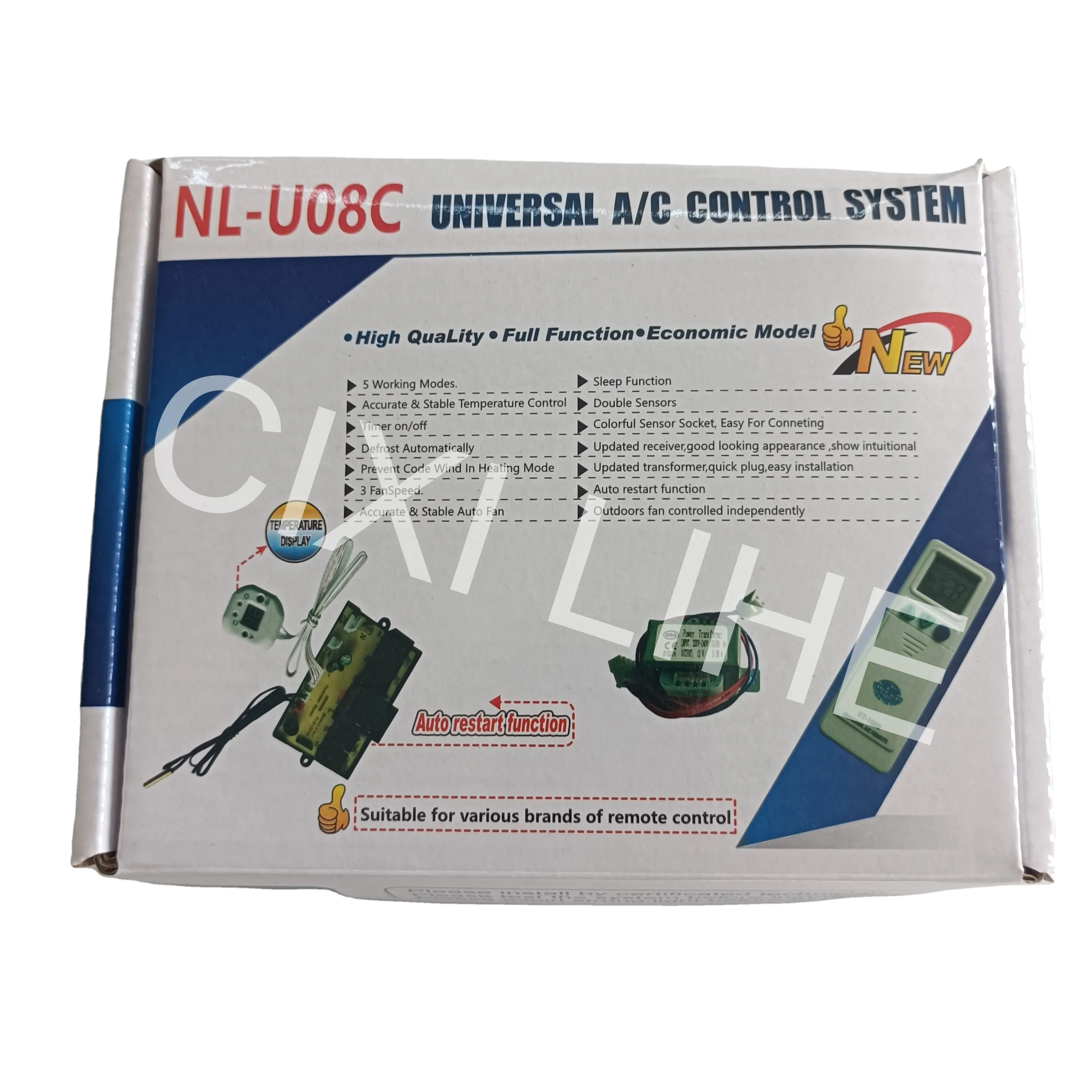Spilt klima için ucuz fiyat evrensel AC Inverter kontrol sistemi uzaktan kontrol panosu NL-U08C