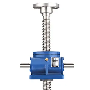 SWL Small Worm Screw Jack Worm Bevel Gear Electrically Screw Jacks Lifting OEM Cast Iron Gear Box 0 Worm Gear Stepper Motor