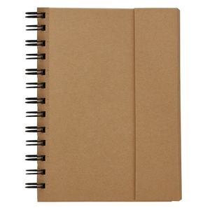 دفتر بغلاف كرتوني حلزوني مغناطيسي مع إمكانية رفع القفل ببطاقة مفرغة NB018 هدية ترويجية دفتر ملاحظات وملصقات - Product Image 3