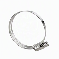 Collier de serrage à vis sans fin de style américain 8 mm 12,7 mm, bande perforée SAE J1508 SS304 réglable pour l'irrigation goutte à goutte agricole