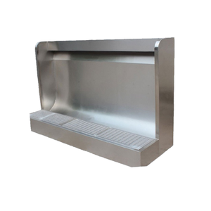Auge d'<span class=keywords><strong>urinoir</strong></span> moderne en acier inoxydable personnalisé en gros pour les hôtels pour les lieux publics avec conception de marches à rainure - Product Image 2