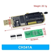 Programador USB CH341A CH341B para EEPROM Flash BIOS Serie 24 25 con clip de prueba SOIC8
