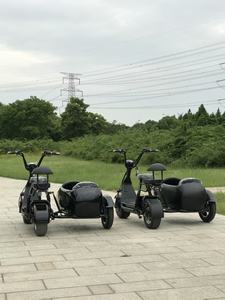 Motocyclette à side-car à 3 roues électrique <span class=keywords><strong>pliable</strong></span> avec side-car de transport, scooter <span class=keywords><strong>tricycle</strong></span>, kit side-car pour chiens et enfants - Product Image 3