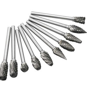 Fraise en carbure de tungstène à tige de 1/8 pouces, outil rotatif à double coupe diamantée, outils <span class=keywords><strong>Dremel</strong></span>, meulage électrique, nouveauté - Product Image 6