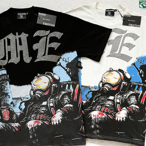 Camisetas de Verano de Alta Calidad para Hombre, Estilo Hip Hop, Holgadas, de Punto, Manga Corta, 100% Algodón, Ecológicas, Transpirables, con Estampado Digital - Product Image 3