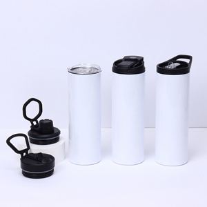 Htpmart Triple-Insulated Tumbler 20oz Stainless Steel <b>Sports</b> <b>Water</b> <b>Bottle</b> with Straw Lid Blank - Product Image 6