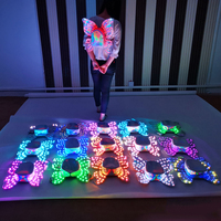 Sac à dos LED lumineux en forme d'aile de papillon, holographique et lumineux pour Carnaval, Halloween, Rave, Club, Événement, Accessoires de Cosplay
