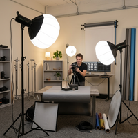 Kamox 100W Lumière vidéo LED portable en aluminium 110V-240V avec télécommande, kit d'éclairage de studio pour tournage de films