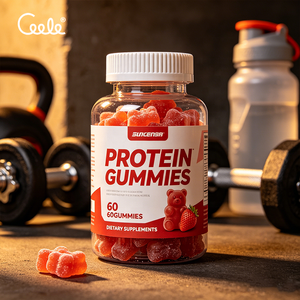 Caramelle Gommose Proteiche Halal Portatili, Integratore Energetico Naturale che Migliora le Prestazioni Sportive Durante le Sessioni di Allenamento Quotidiane - Product Image 1