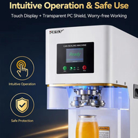 Machine de scellage automatique intelligente pour canettes de jus, de soda et de bière en plastique PET et aluminium, pour l'industrie.