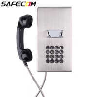 Téléphone VoIP robuste et anti-vandalisme Safecom pour prisons avec combiné – Fabricant de téléphones IP SIP pour établissements correctionnels
