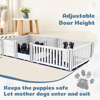 Chiot en plastique pliable lourd grande boîte de mise bas intérieure Style moderne parc pour chiens enceintes panneau de clôture pour utilisation dans la cour extérieure 1 ensemble