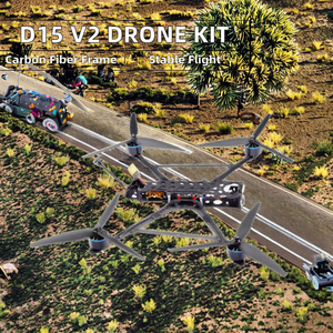 Kit <span class=keywords><strong>de</strong></span> Drones RC FPV <span class=keywords><strong>DX</strong></span>, Marco <span class=keywords><strong>de</strong></span> Fibra <span class=keywords><strong>de</strong></span> Carbono <span class=keywords><strong>de</strong></span> 15 Pulgadas, Sistema Integrado <span class=keywords><strong>de</strong></span> Alta Estabilidad D15 V2, Grado Profesional, Vuelo <span class=keywords><strong>de</strong></span> Largo Alcance - Product Image 2
