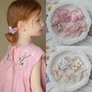 Elastici per capelli fatti a mano per bambini con farfalle e fiocchi, fermacoda, elastici per trecce, accessori per capelli per bambini - Product Image 2