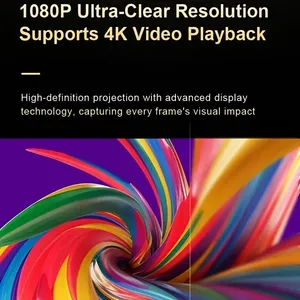 2025 New Arrival dazzler xách tay thông minh rạp hát tại nhà máy chiếu xây dựng-in đứng máy chiếu mini 4K <span class=keywords><strong>Android</strong></span> thông minh Bluetooth Wifi - Product Image 3