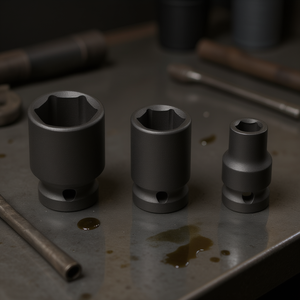 Fervi <b>Impact</b> <b>Socket</b> Wrench Set 3 Pc Metric Hex Drive Tool Kit - Product Image 3