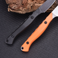 Couteau de chasse en acier 3cr13, lame fixe, couteau d'autodéfense pour le camping en plein air, outils tactiques EDC