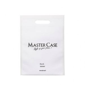Pink <b>Recyclable</b> Non-Woven Grocery Shopping Advertising Gift <b>Bag</b> with Heat Seal Customizable Logo Screen Printing - Product Image 2