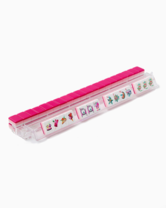 <span class=keywords><strong>Jeu</strong></span> <span class=keywords><strong>de</strong></span> Mahjong américain <span class=keywords><strong>de</strong></span> luxe, rose bonbon, motif fée sorbet, 32 tuiles, 4 couches, en acrylique, portable, OEM ODM, pour femmes - Product Image 5