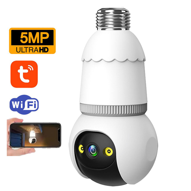 E27 Outdoor Floodlight Camera Remote Monitoring Smart Home Camera for Indoor Security