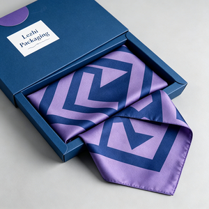 Boîte cadeau de luxe personnalisée pour cravate en soie pour <span class=keywords><strong>homme</strong></span>, nœud papillon, ensemble de cravates, boîte cadeau - Product Image 2