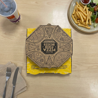 Boîte à pizza hexagonale ou octogonale personnalisée de 10, 14 ou 18 pouces en papier kraft ondulé, emballage alimentaire réutilisable, matériaux recyclés