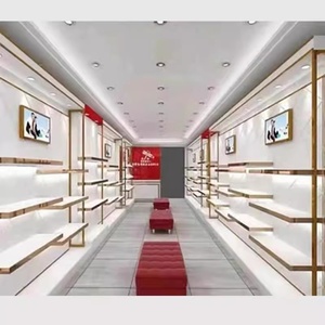 Soporte de exhibición de pared para Centro Comercial personalizado, muebles de tienda minorista para <span class=keywords><strong>vitrina</strong></span> cosmética y escaparate - Product Image 2