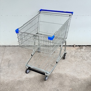 Chariot de courses en fil métallique de style allemand, zingué, robuste, pour supermarché et épicerie - Product Image 5