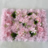 Vente en gros, 40x60cm, fleur de pivoine en soie, mur de fleur de dahlia artificielle, panneaux de mur, toile de fond pour mariage