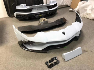 Kit de Carrocería de Fibra de Carbono para Lamborghini Aventador LP700 720, Parachoques Delantero y Trasero Estilo 740SV, Alerón y Difusor - Product Image 2