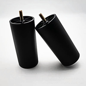 Pieds de canapé ronds en plastique Lianxing 60x57x130mm, vis M8, pieds de meubles noirs - Product Image 4