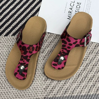 Nouvelles tongs plates d'été pour femmes et filles, sandales de plage, chaussures décontractées pour le quotidien, le shopping, tongs en liège