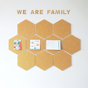 <span class=keywords><strong>Planche</strong></span> blanc à broches hexagonales en feutre, adhésive, en liège, pour la décoration - Product Image 5
