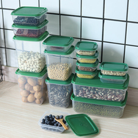 Ensemble de 17 boîtes alimentaires en plastique PP pour le stockage des céréales et l'organisation de la cuisine
