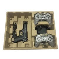 Plateau en pulpe moulée sur mesure/conception libre, emballage polyvalent, plateau intérieur biodégradable pour console de jeu électronique