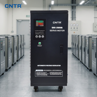 Régulateur de tension automatique monophasé CNTR SVC 20KVA 16KW, sortie AC 220V, écran LCD, AVR pour appareils électroménagers et bureautiques