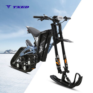 Motocicleta Eléctrica TXED de 20 Pulgadas con Suspensión Completa, 7 Velocidades, Motor de 52V 1200W en la Rueda Trasera, Frenos de Disco Hidráulicos, Bicicleta Eléctrica para Nieve - Product Image 1
