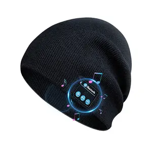 m5 Wireless music hat sleeping headphone headband bluetooth Yoga earphone Plush hat BT sleep headphone