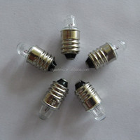 E10 ampoule à lentille en verre à base spirale 2.2V0.25A ampoule de projecteur de lampe de poche médicale
