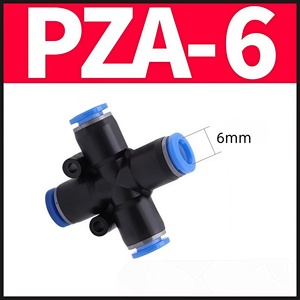Conector de Manguera Neumática Universal para Camiones, Conector de Cuatro Vías en Forma de Cruz PZA de Diámetro Igual, Piezas de Frenos de Aire para Camiones de Alta Calidad - Product Image 3