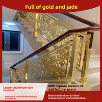 Fabricant de Foshan : Garde-corps pliants en alliage d'aluminium sur mesure ; Balustrades sculptées de luxe léger pour intérieurs de villas et projets DIY à domicile