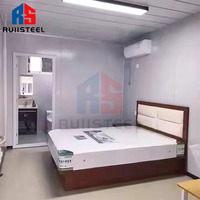 RUIISTEEL 20/40ft Casa Contenedor Prefabricado Plegable Expandible de Lujo Casa Armable PARA LA Venta Envío Casa Pequeña Villa