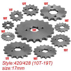 GOOFIT 420 10 17mm Tooth Sprocket Chain Gear Transmission Gear Assembly Replacement For 50cc 70cc 90cc 110cc Motorcycle Dirt Bik