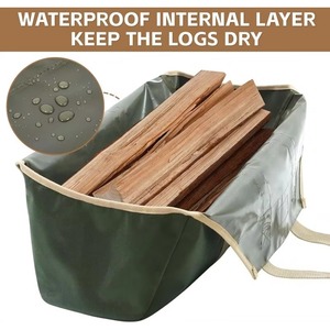 Free Sample Custom Outdoor Extra Large Durable eva Large Carrier <b>Log</b> Tote <b>Bag</b> Firewood Holder Storage <b>Bags</b> - Product Image 4