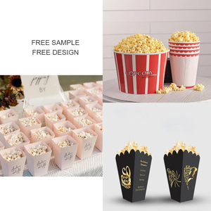 Các Nhà Sản Xuất Cung Cấp Thực Phẩm Các Tông Màu Trắng Hộp Bỏng Ngô Dùng Một Lần Tùy Chỉnh Kích Thước Và In Ấn Bỏng Ngô Xô Gà Hộp Cơm - Product Image 2